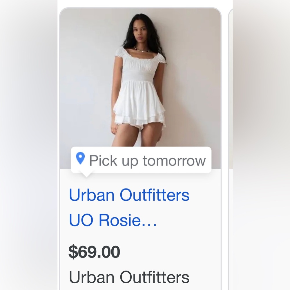 Urban outfitters ruffle romper